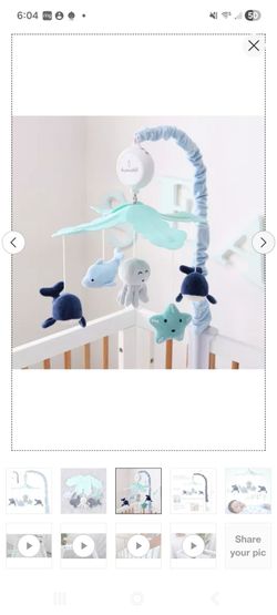 Musical Ocean Theme Baby Crib Mobile