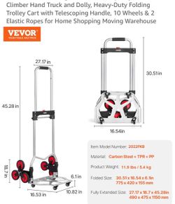Stair Climber Hand Truck Heavy-Duty