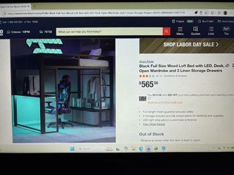 Full Size Gaming Loft Bed