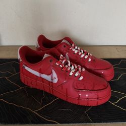 Nike AF1 All Red ( Michael Meyers Custom)shoe Size 11.5