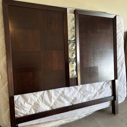 Two Queen, Bed Sets Foot Boards And Headboards, Two Mattresses And One Boxspring And Hardware