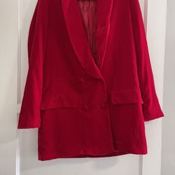 Red Zara Blazer Dress