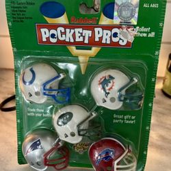1998 RARE NEW Riddell Mini Helmets POCKET PROS - AFC Eastern Division