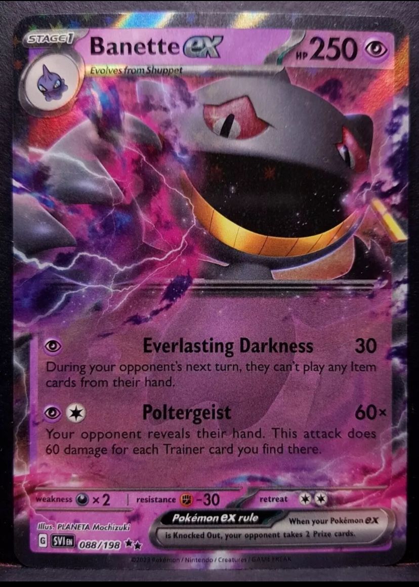 Banette EX - 088/198 - Ultra Rare - Scarlet & Violet - Pokemon - NM/M