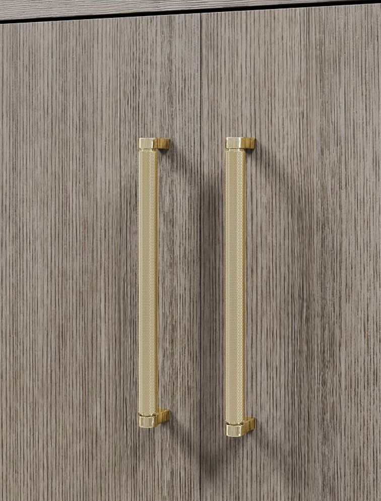 7 Brand New Quality Gold linear Cabinet Hardware handles (4- 8” and 3- 6” handles) $35 for all