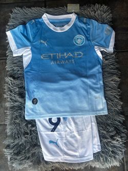 Manchester City Haaland kids soccer Jersey