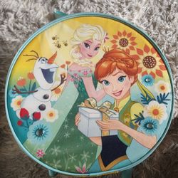 Disney Kids Frozen Elsa Anna Olaf Suitcase Yellow Luggage 
