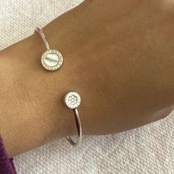 Solid Sterling Silver 925 Bangle Bracelet 