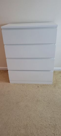 White 4-Drawer Dresser
