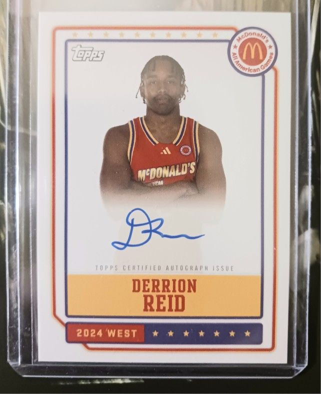 Really Nice Derrion Reed Rookie, Auto Card MINT