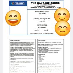 Melissa Etheridge Concert Ticket