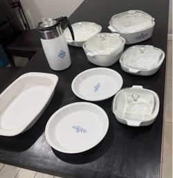 Selling my beautiful Corning Ware "Blue Cornflower" 14 piece set. Amazing condition!