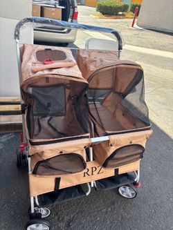 RPZ Double Stroller Wagon with Canopy
