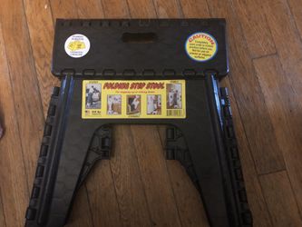 Folding step stool
