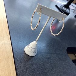 14k Tri-Gold Hoop Earrings 50% off! 