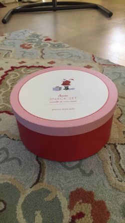 Pottery Barn Kids Ceramic Santa Plate and Mug Set