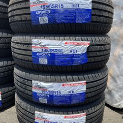 195/65/15 New Tires Set Of 4 Atlander Installed And Balanced Set De 4 Llantas Nuevas Instaladas Y Balanceadas 
