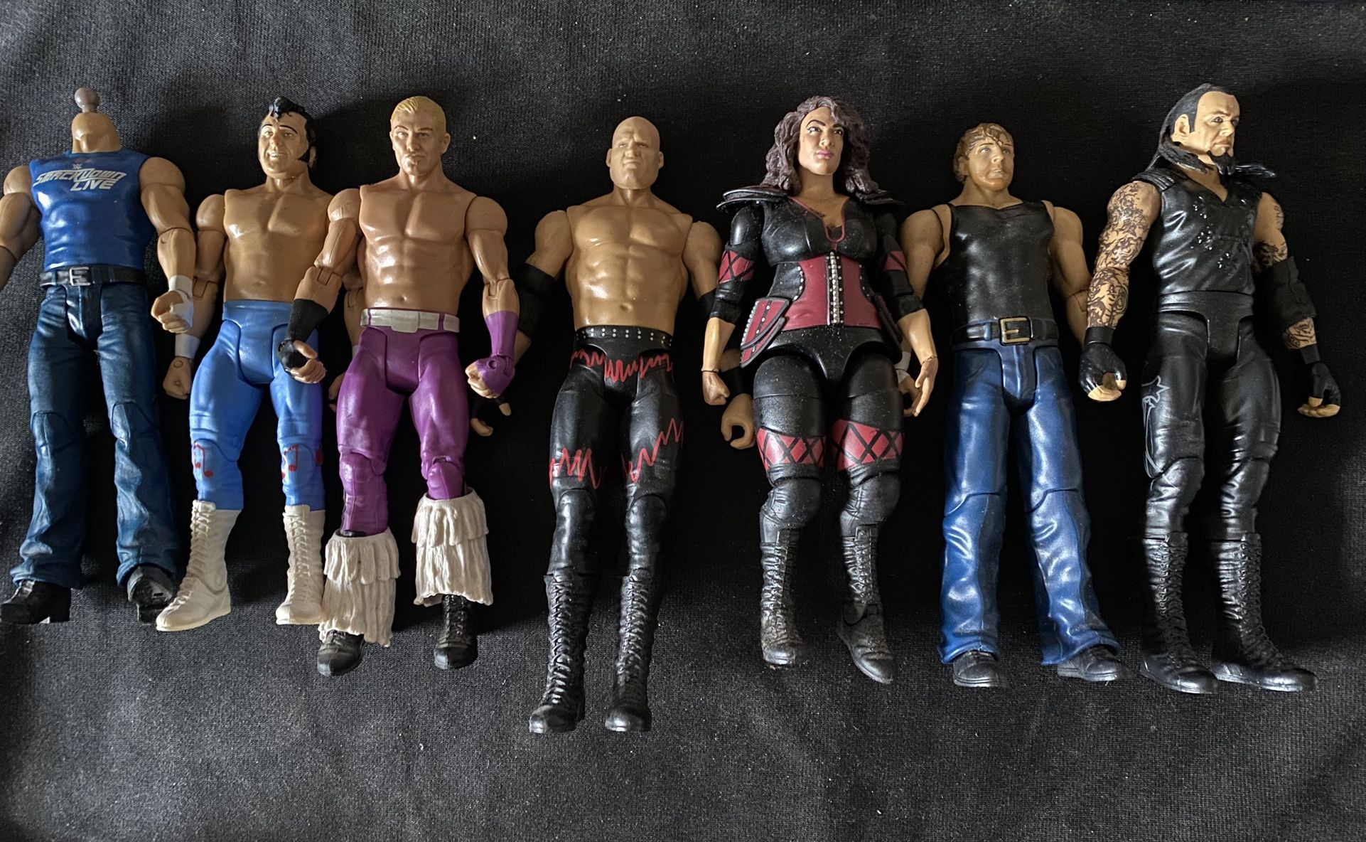 WWE Lot Of 8 Mattel Action Figures