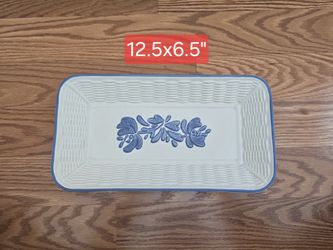 Pfaltzgraff Blue Floral Baking Dish 12.5x6.5"