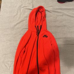 Red Nike Air Zip-Up Hoodie (HIGHEST OFFER)