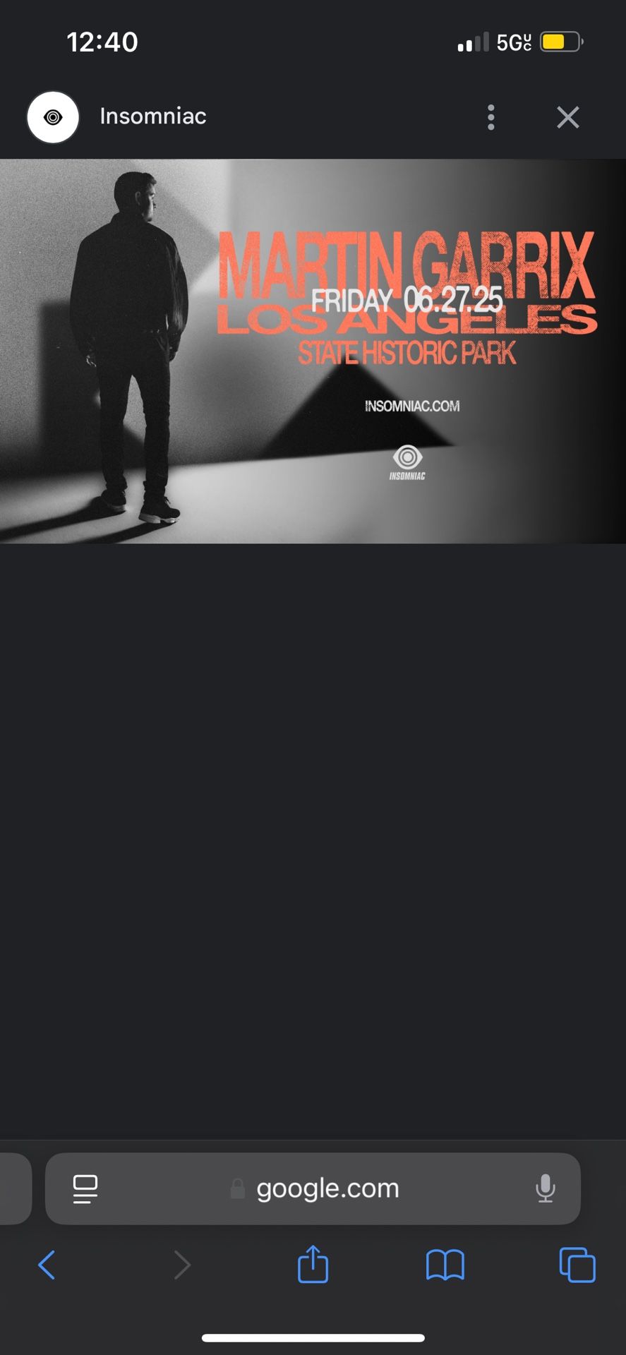 (1x) Martin Garrix SOLD OUT FRIDAY Ticket 6/27/25 LA $120 OBO