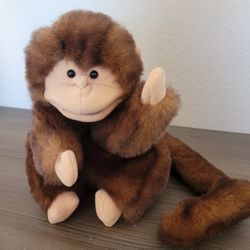 Folkmanis Brown Monkey Plush Hand Puppet Stuffed Animal 10” Fun For Kids & Adult