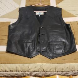 Leather vest size size 46