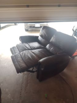 Reclining  Leather couch