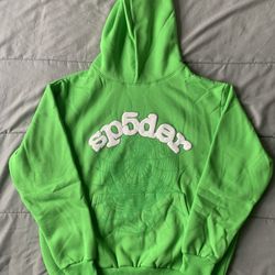 Sp5der Slime Green Hoodie