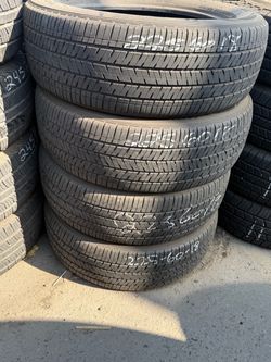 225/60R18 Bridgestone used tires set for 220