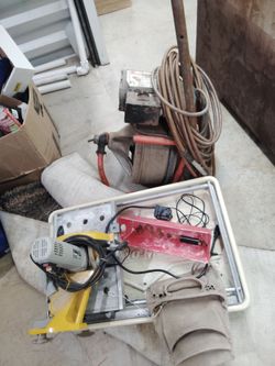 Tile saw& sewer snake