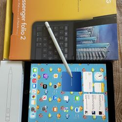Apple iPad Air 3rd Generation (10.5” screen) 64GB With zagg Keyboard and Pencil 