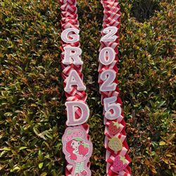 Ribbon Lei Graduation Or Promotion Strawberry Shortcake