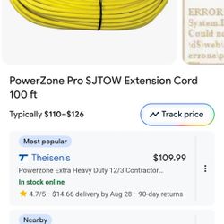 Heavy Duty 13-3 GAUGE. 100FT 