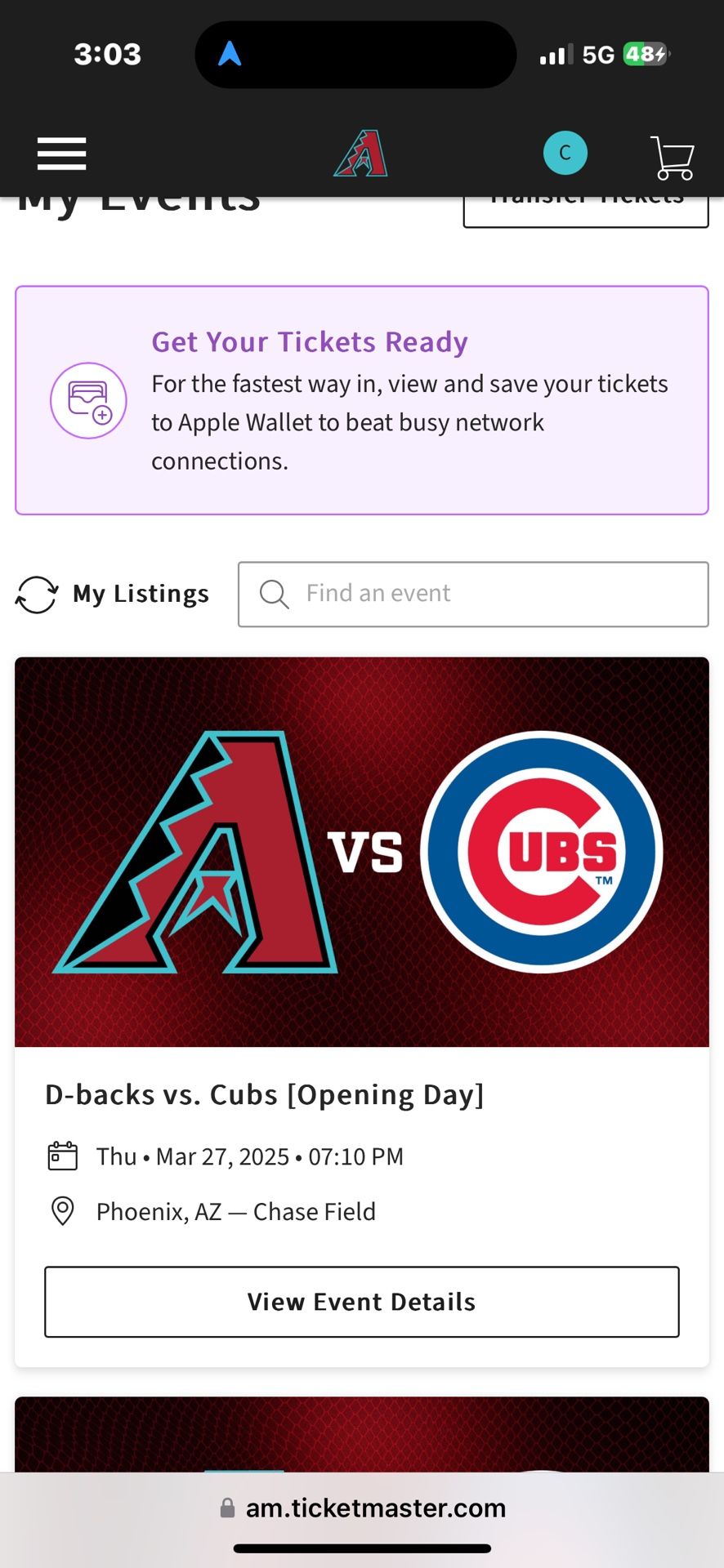 Arizona Diamondback Tickets