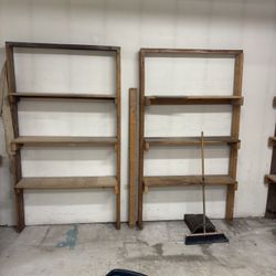 Wood Garage Shelves 