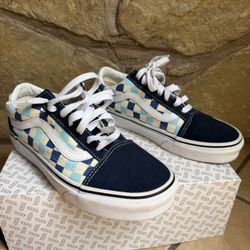 VANS Blue Topaz checkerboard shoes