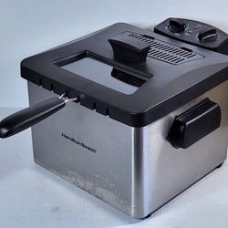 Hamilton Beach Triple Basket Electric Deep Fryer, 19 Cups / 4.5 Liters Oil #471