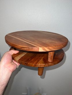 Solid wood decoration stands x2