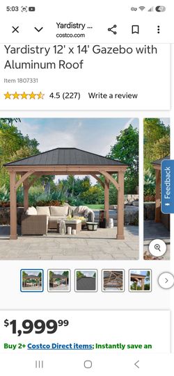 12'x14' Wood Gazebo