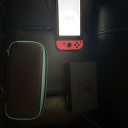 Nintendo Switch With Case And Charging Station 