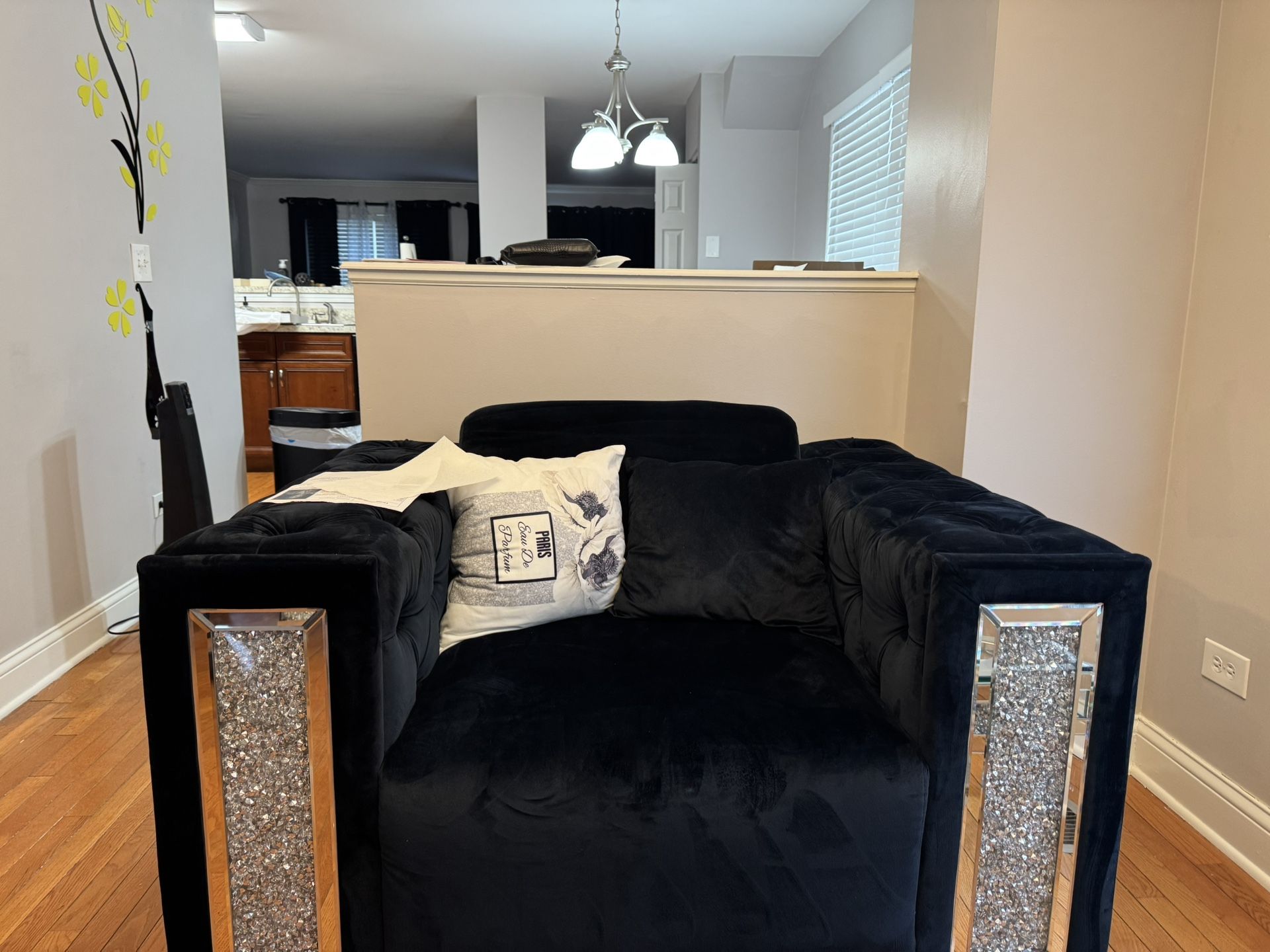 New Oversized Velvet Chair