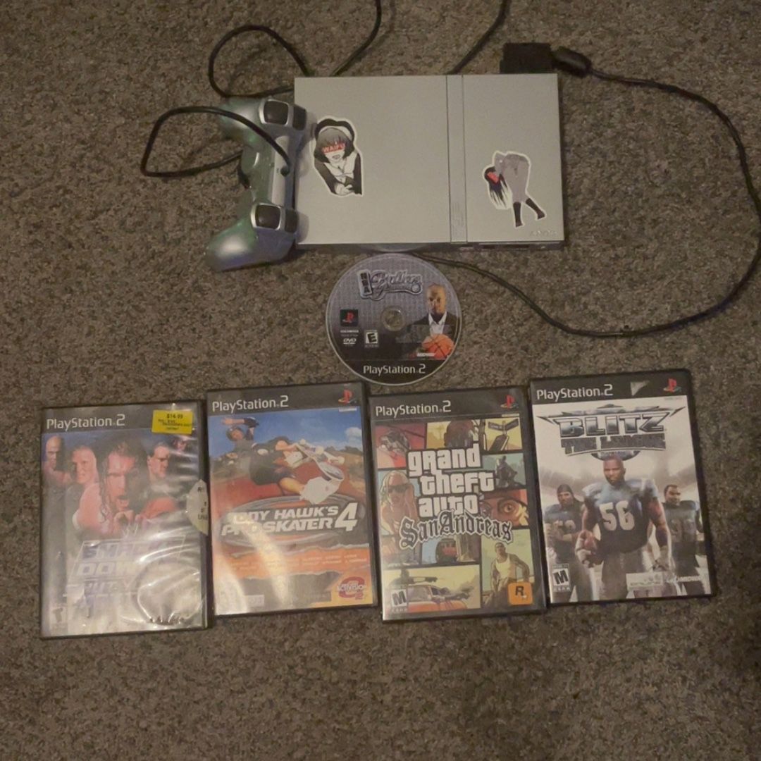 Ps2 Silver Slim Bundle 