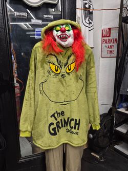 GRINCH HOODIE ONE SIZE ( OVER SIZE)