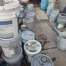New paint buckets $40 Browns, Greys and Tan Paints
