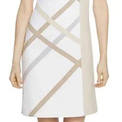 WHITE House | BLACK Market, Tan Dress, Size 12