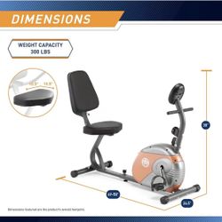 Marcy Home Fitness Personal Exercise Bike with Adjustable Magnetic Resistance for Cardio Workout and Cycle Training