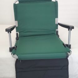 Four Portable Stadium Seat Padded Chairs W/ Arm Rests