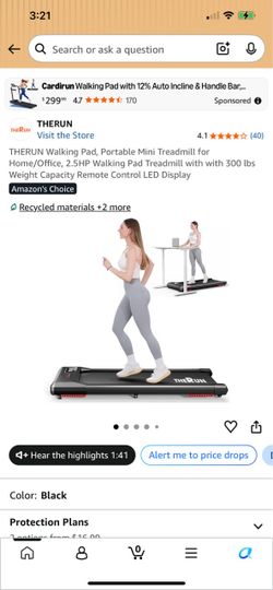THERUN Walking Pad Portable Mini Treadmill