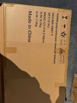 polycarbonate sheet(48*24inch) 12 pcs ! $20 per box